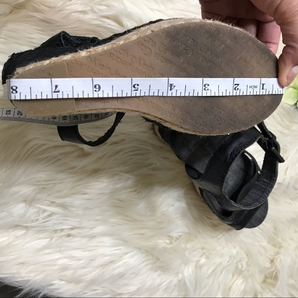 Calvin Klein wedge platform sandals size 39.5 mat - Picture 5 of 8